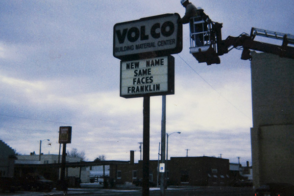 sign being taken down